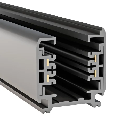 Шинопровод трек 2 м 3 phase track system TRX005-312B Maytoni чёрный в стиле для светильников серии 3 Phase Track System трёхфазный trinity трёхфазный накладной подвесной шинопровод фото 3